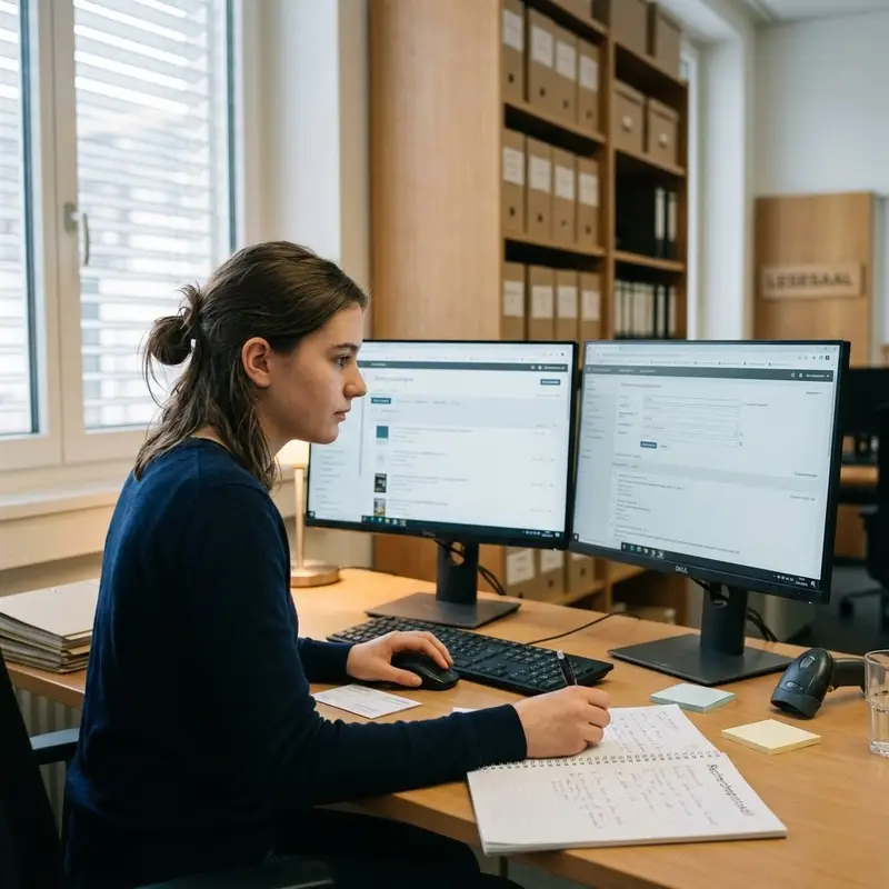 Fachmann/-frau Information und Dokumentation EFZ Ricercare al computer